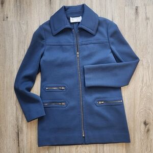 Kimberly 100% Virgin Wool Sweater Jacket Vintage